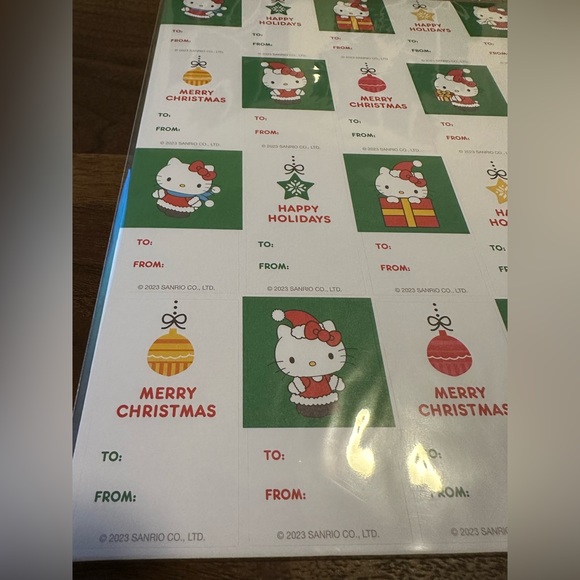 Sanrio Hello Kitty Gift Tag Sticker Sheets - Picture 2 of 2